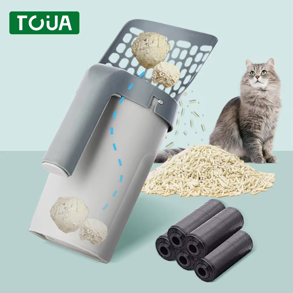 Self-Cleaning Cat Litter Scoop with Refill Bags