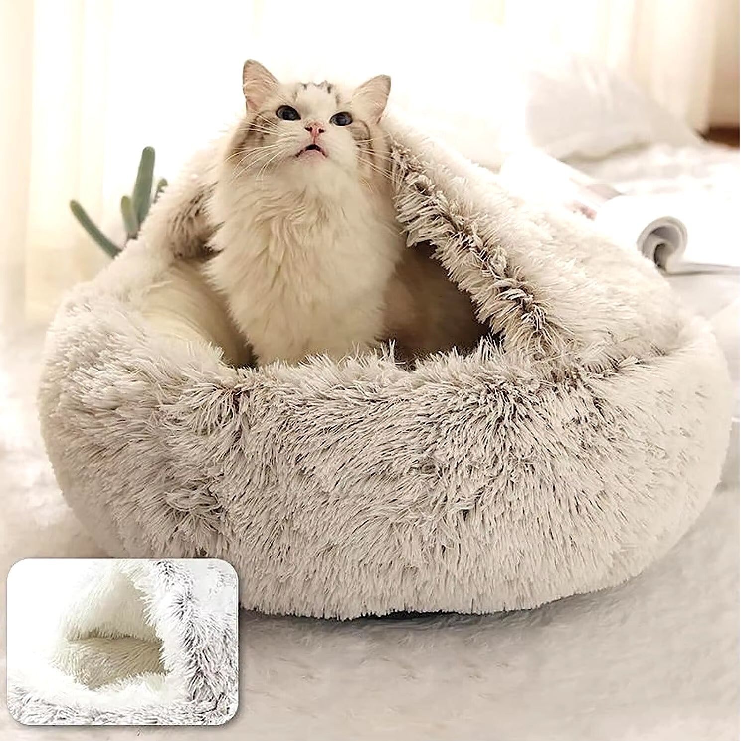 Purrfect Plush Cat Nest